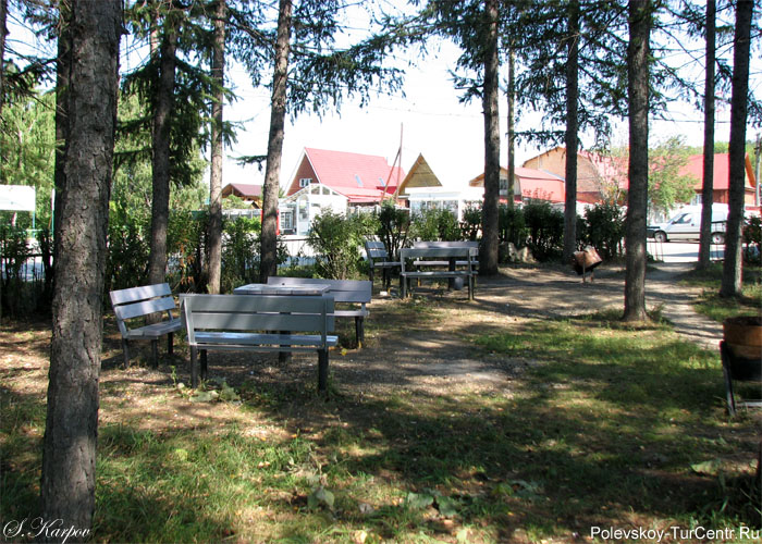 Сквер для отдыха в селе Курганово. Фото Карпова С.О., август 2012 г.