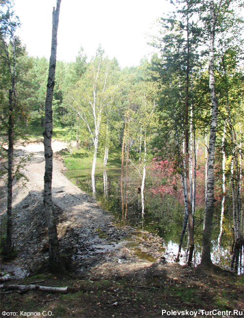 Речка Каменка в селе Полдневая. Фото Карпов С.О., август, 2013 г.
