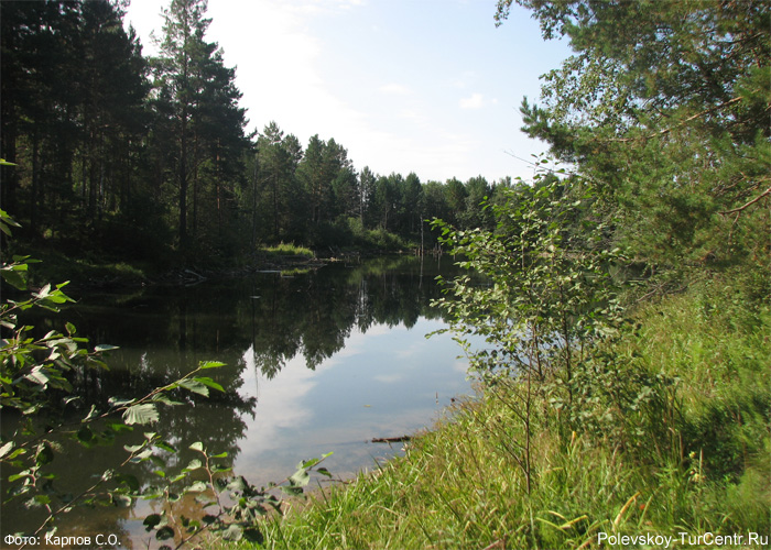 Первое озерко в окрестностях села Полдневая. Фото Карпов С.О., август, 2013 г.