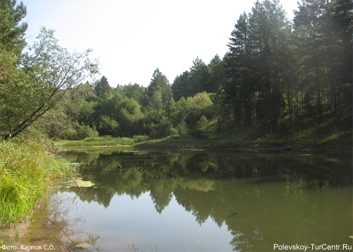 Первое озерко в окрестностях села Полдневая. Фото Карпов С.О., август, 2013 г.