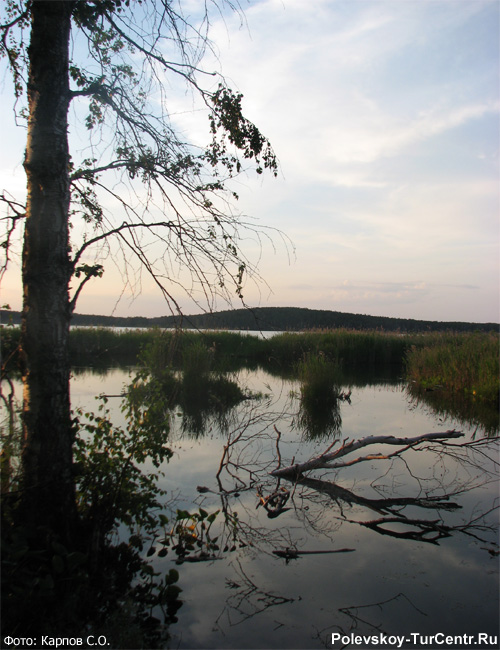 Сысертское озеро в окрестностях села Полдневая. Фото Карпов С.О., июнь, 2013 г.
