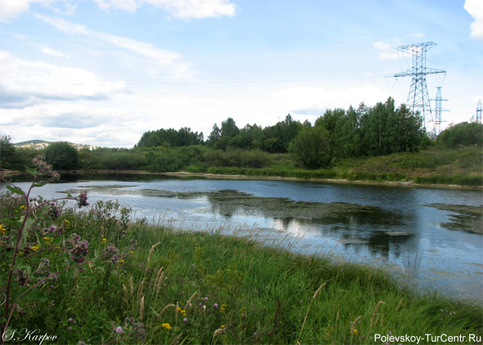 Нижнее озерко в северной части Полевского. Фото Карпова С.О., сентябрь 2012 г.