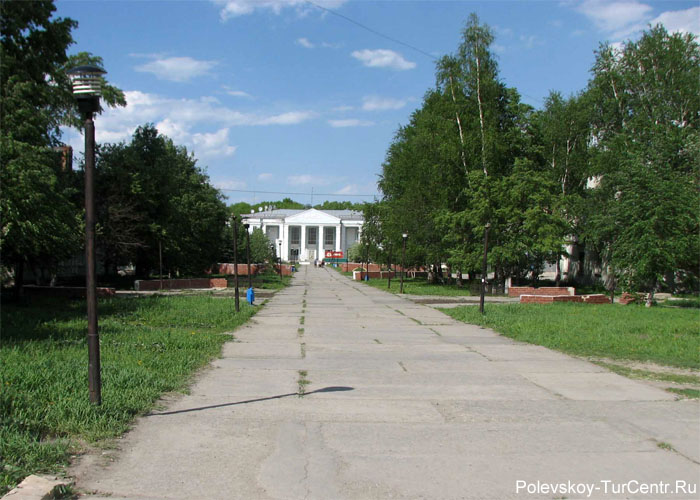 Сквер Чайковского в школе № 20 в южной части города Полевского. Фото Карпова С.О., июнь 2009 г.