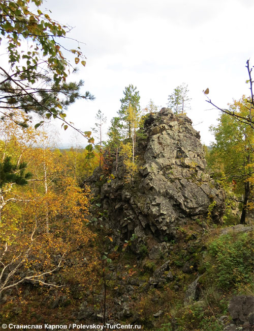 Гора Балабан в окрестностях посёлка Зюзельский. Фото Карпова С.О., 2014 г.